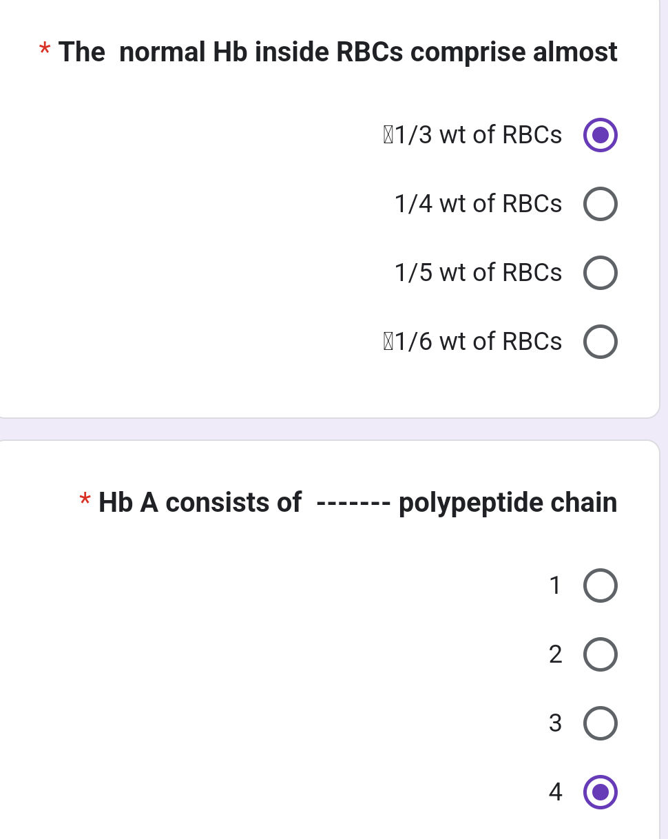 Bestsuppplement For Rbcs * The normal Hb inside RBCs comprise almost | StudyX