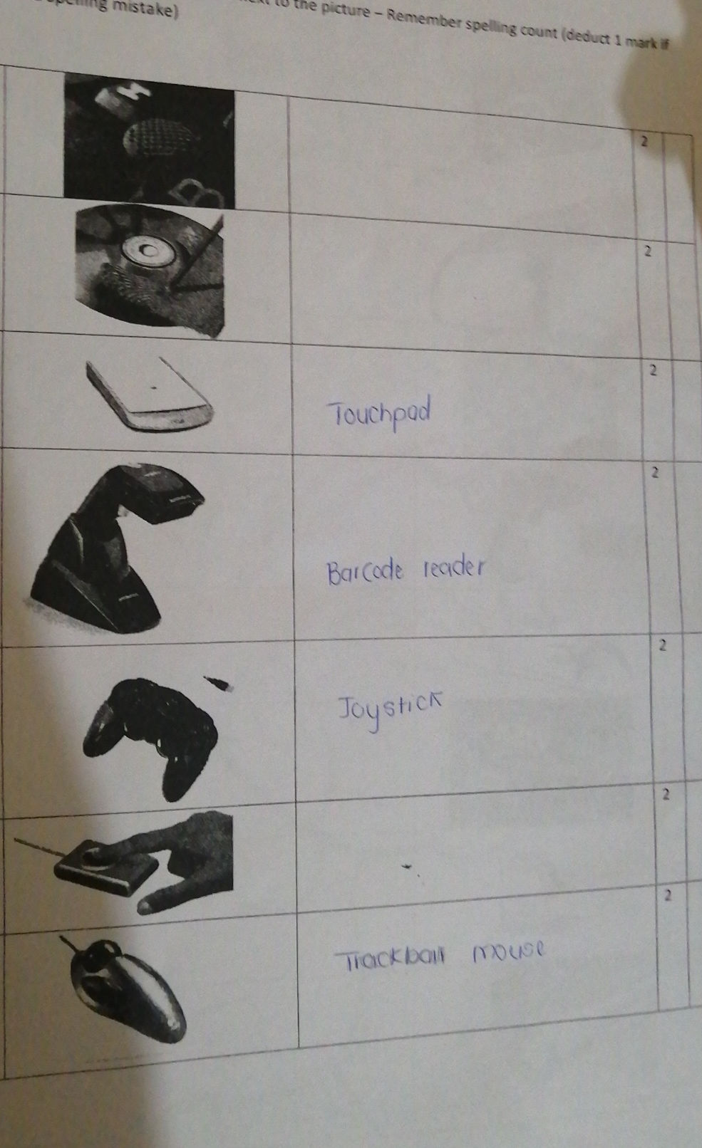 Match the pictures with the correct names. | StudyX
