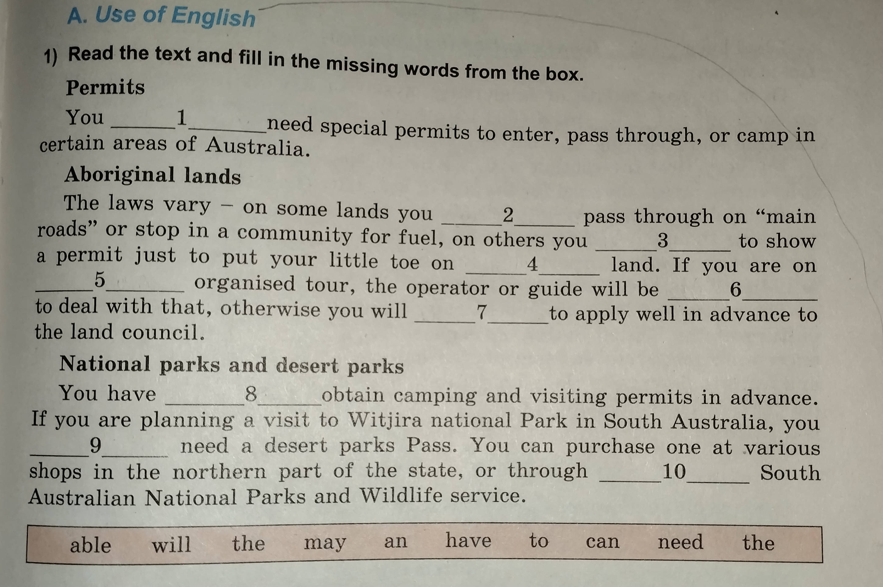 1) Read the text and fill in the missing | StudyX