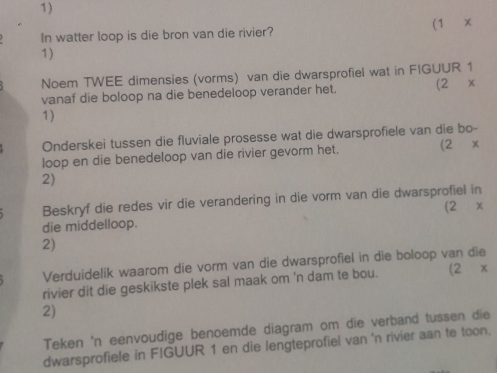 1) In watter loop is die bron van die | StudyX
