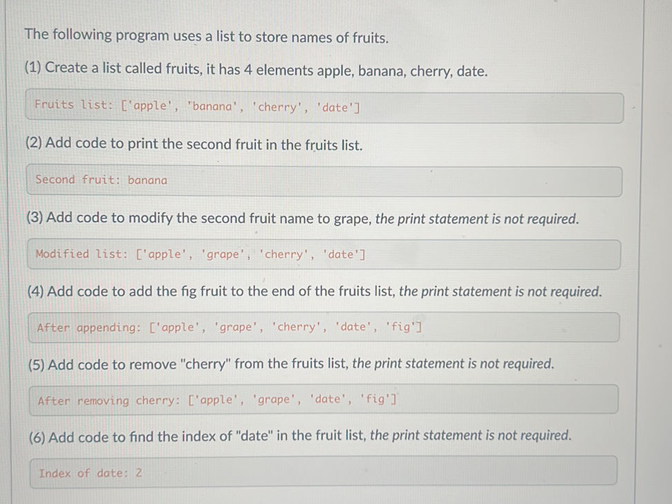 The following program uses a list to store | StudyX