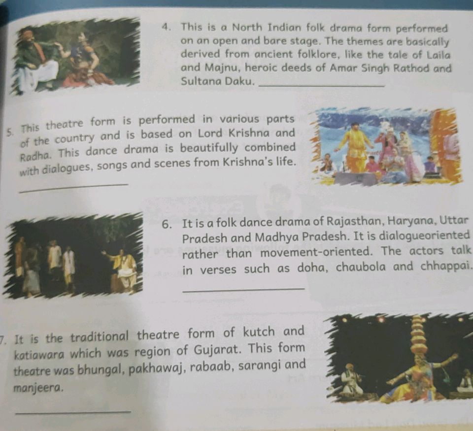 4. This is a North Indian folk drama form | StudyX