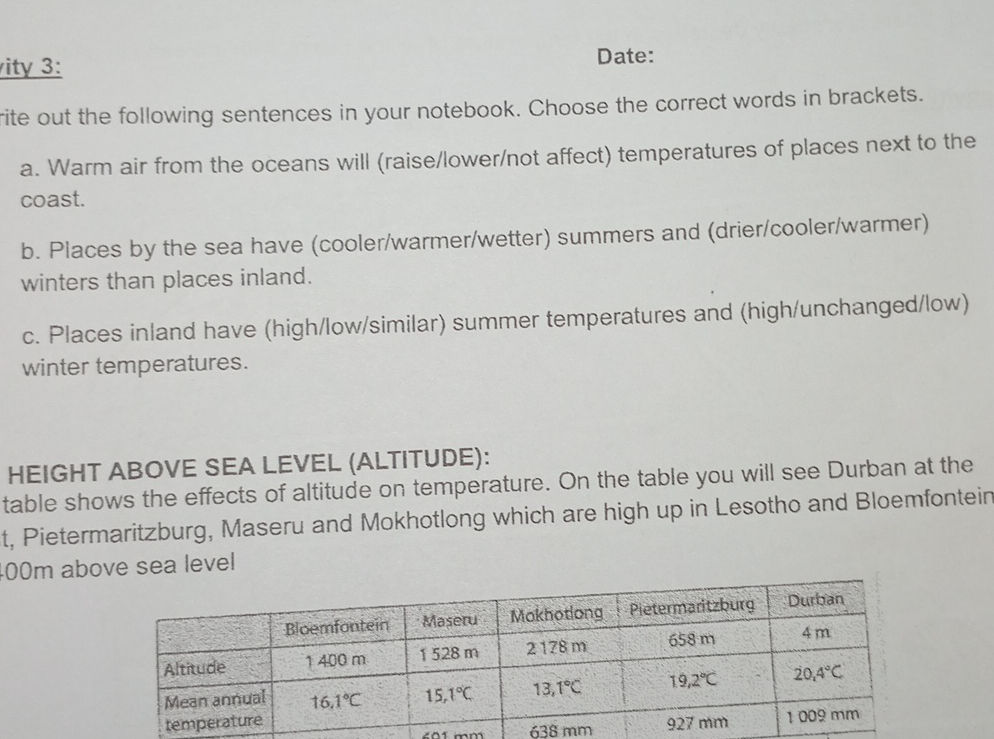 rite out the following sentences in your | StudyX