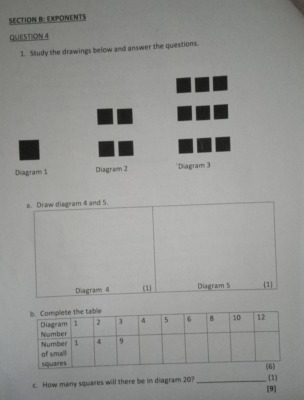 solved question is based on the diagram below: the... 1. Study the drawings below and answer the | StudyX