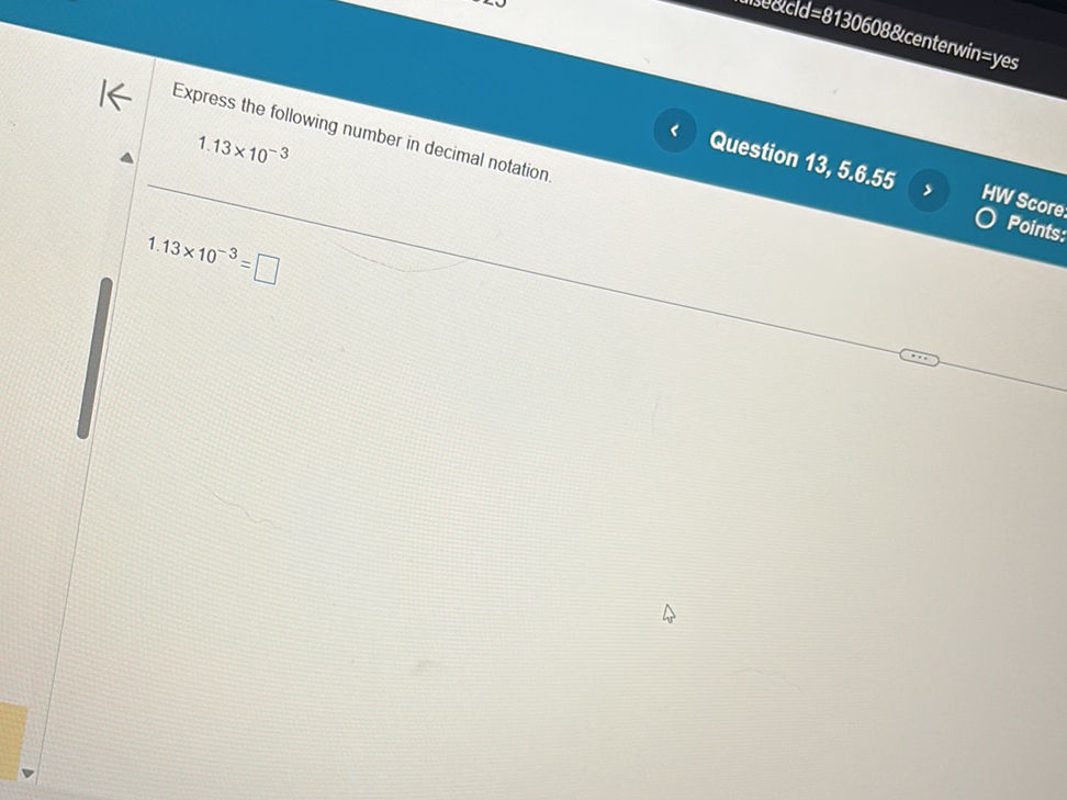Express the following number in decimal | StudyX