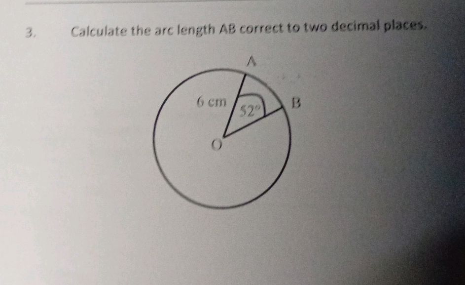 Calculate the arc length AB correct to two | StudyX