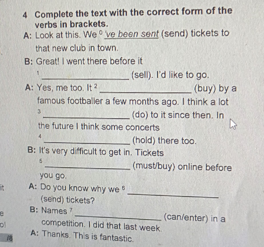4 Complete the text with the correct form of | StudyX