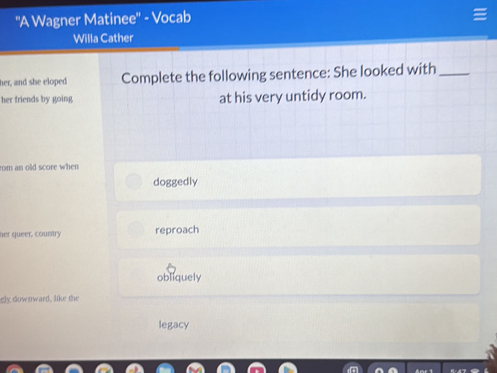 Complete the following sentence: She looked | StudyX