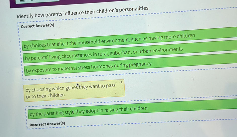Identify how parents influence their | StudyX