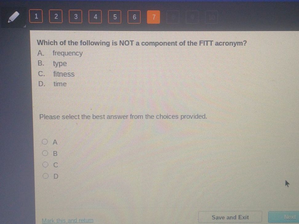 Which of the following is NOT a component of | StudyX