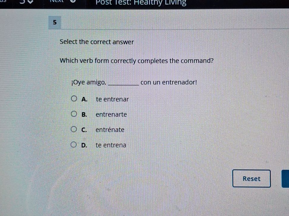 Select the correct answer Which verb form | StudyX