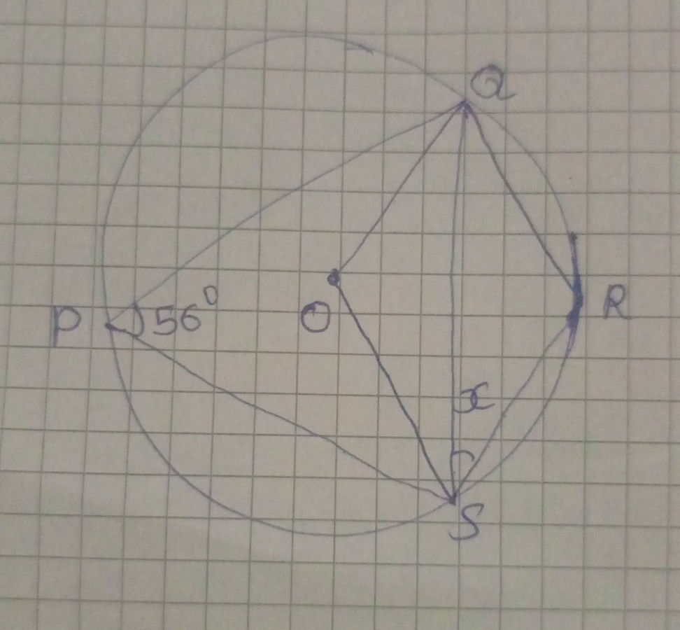 The image shows a circle with inscribed | StudyX