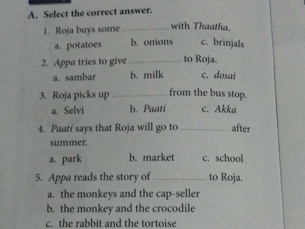 A. Select the correct answer. 1. Roja buys | StudyX