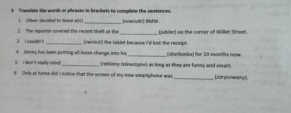 3 Translate The Words Or Phrases In Brackets 3-translate-the-words-or-phrases-in-brackets