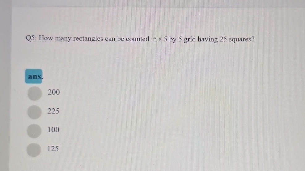 Q5: How many rectangles can be counted in a | StudyX