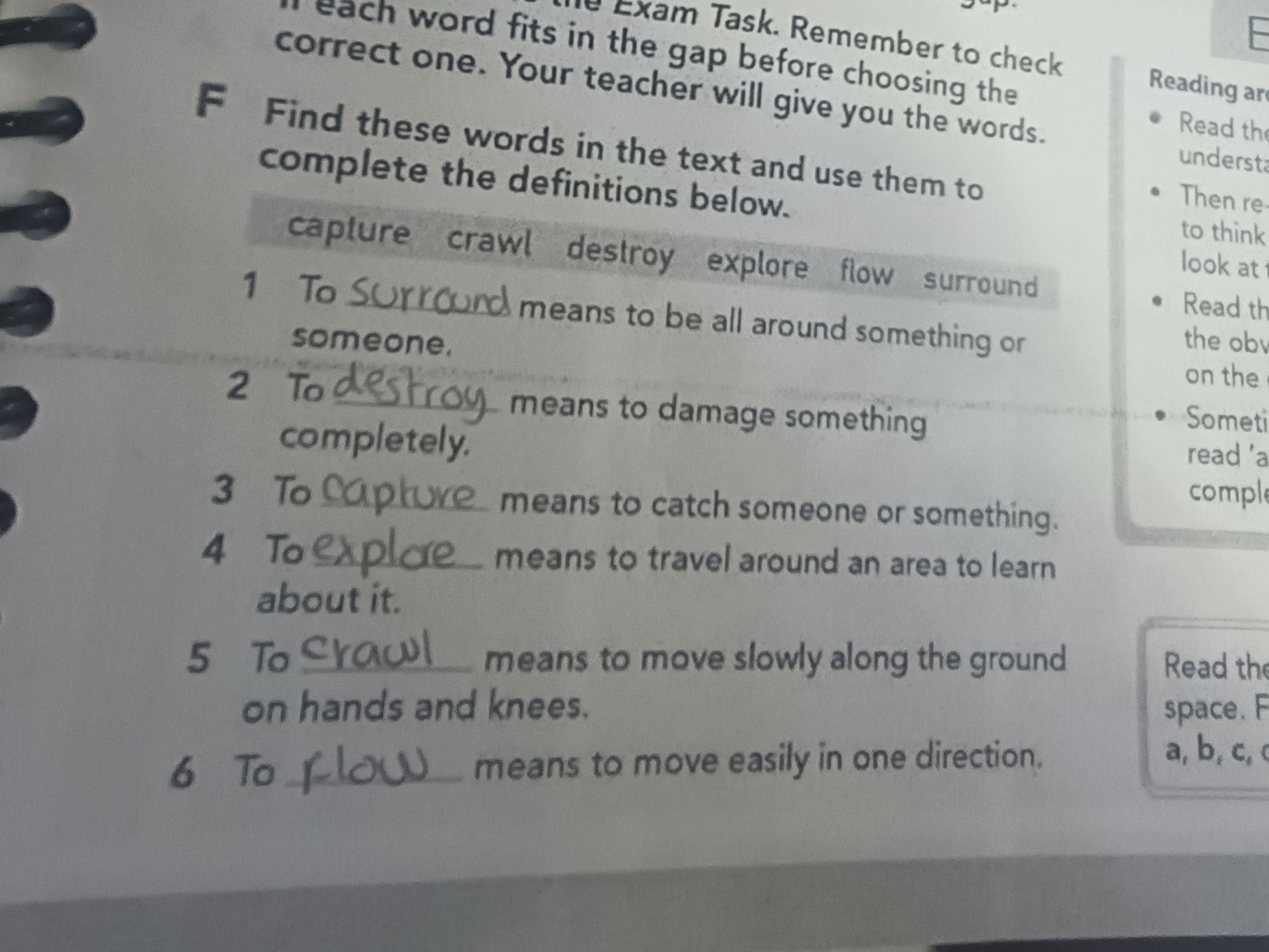 Find these words in the text and use them to | StudyX