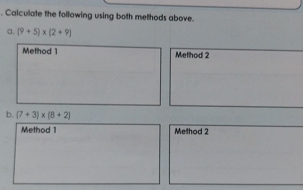 Both Method Math Calculate the following using both methods | StudyX