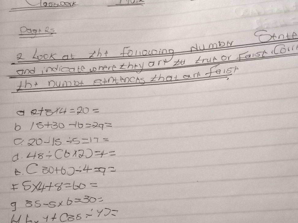2. Look at the following number statements | StudyX