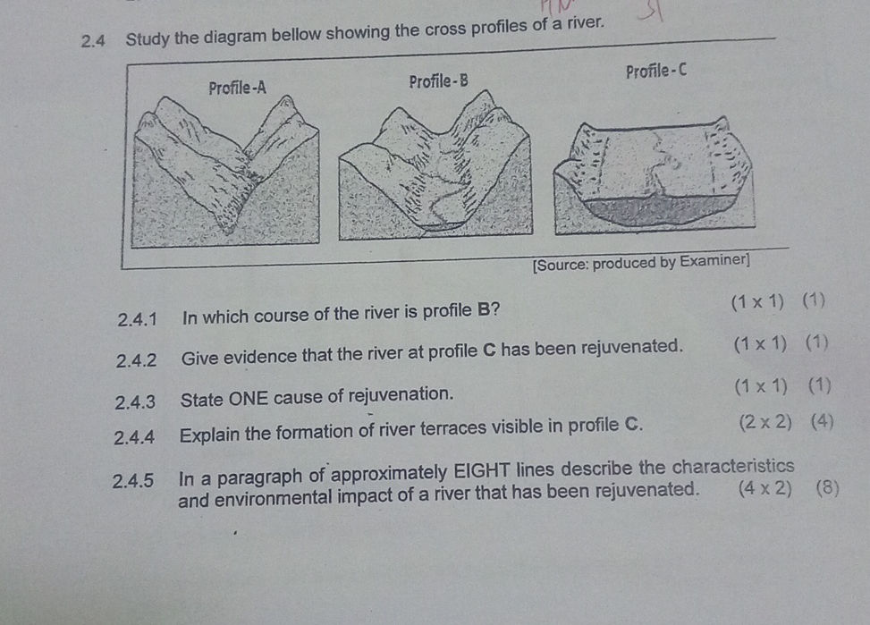 2.4 Study the diagram bellow showing the | StudyX