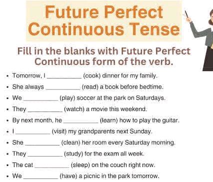 Fill in the blanks with Future Perfect | StudyX