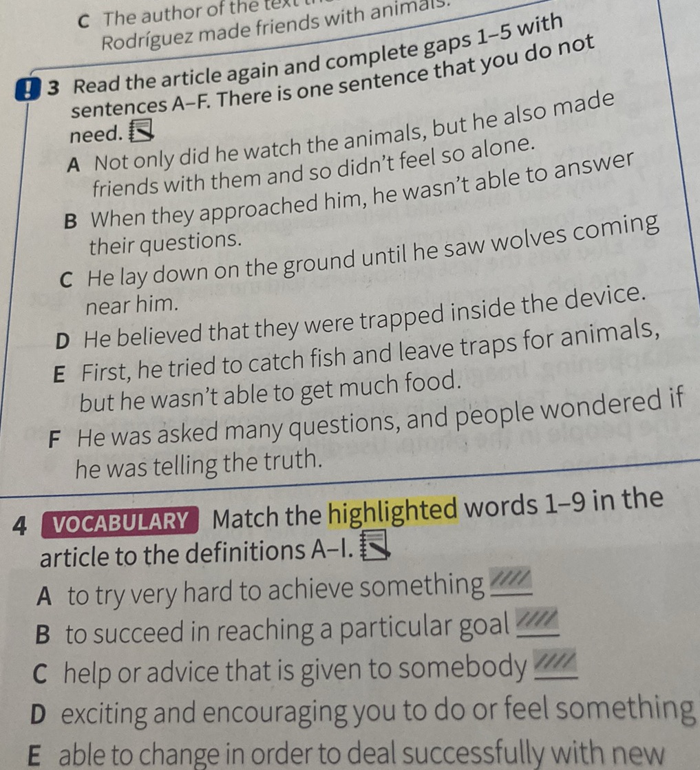 3 Read the article again and complete gaps | StudyX