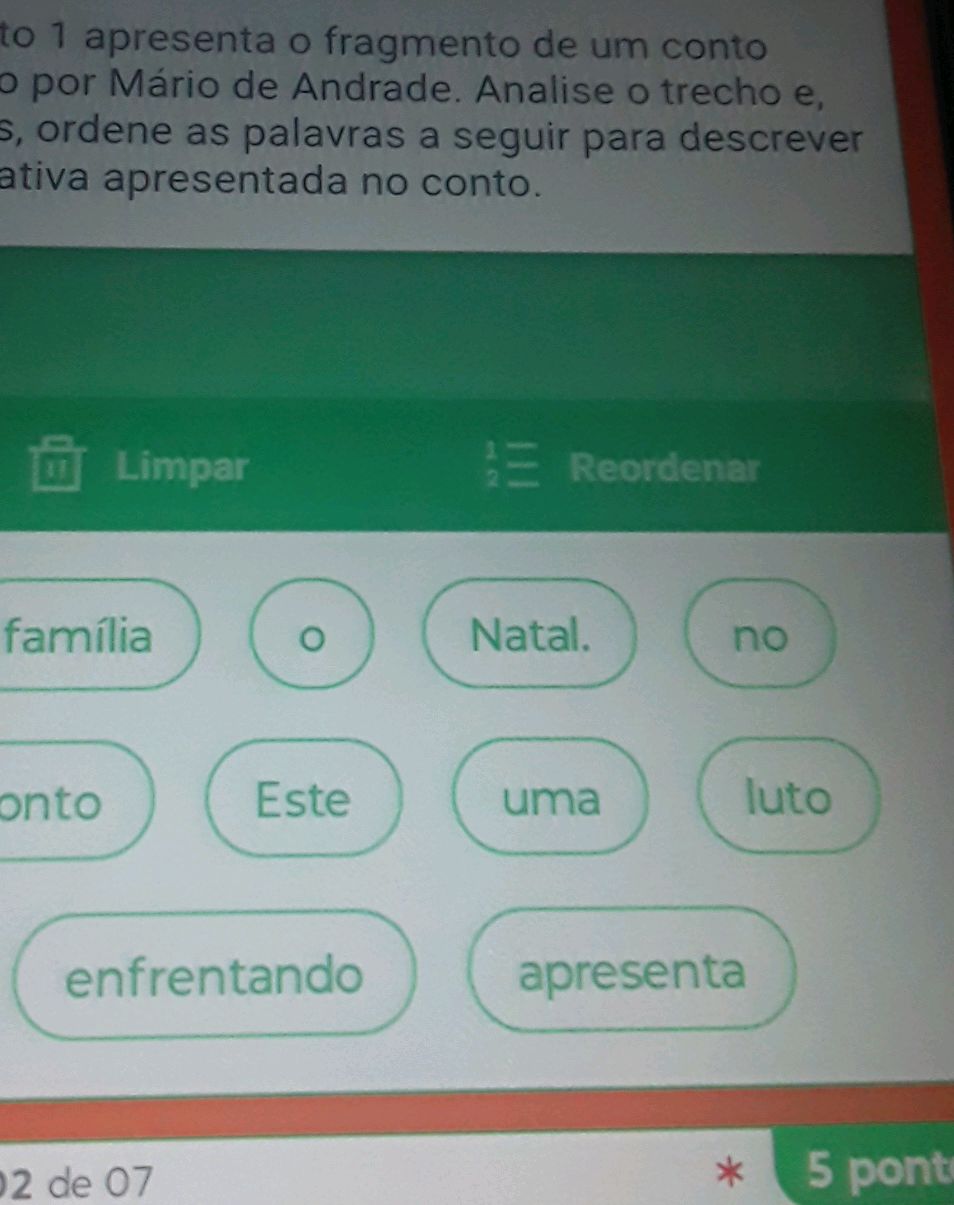 to 1 apresenta o fragmento de um conto por | StudyX