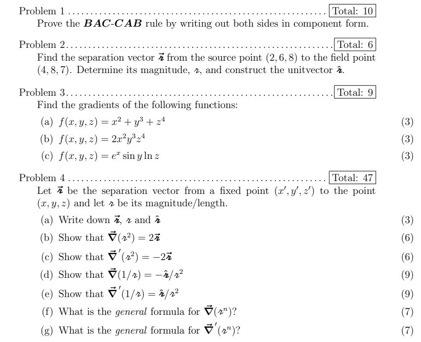 Problem 1 Prove the BAC-CAB rule by writing | StudyX
