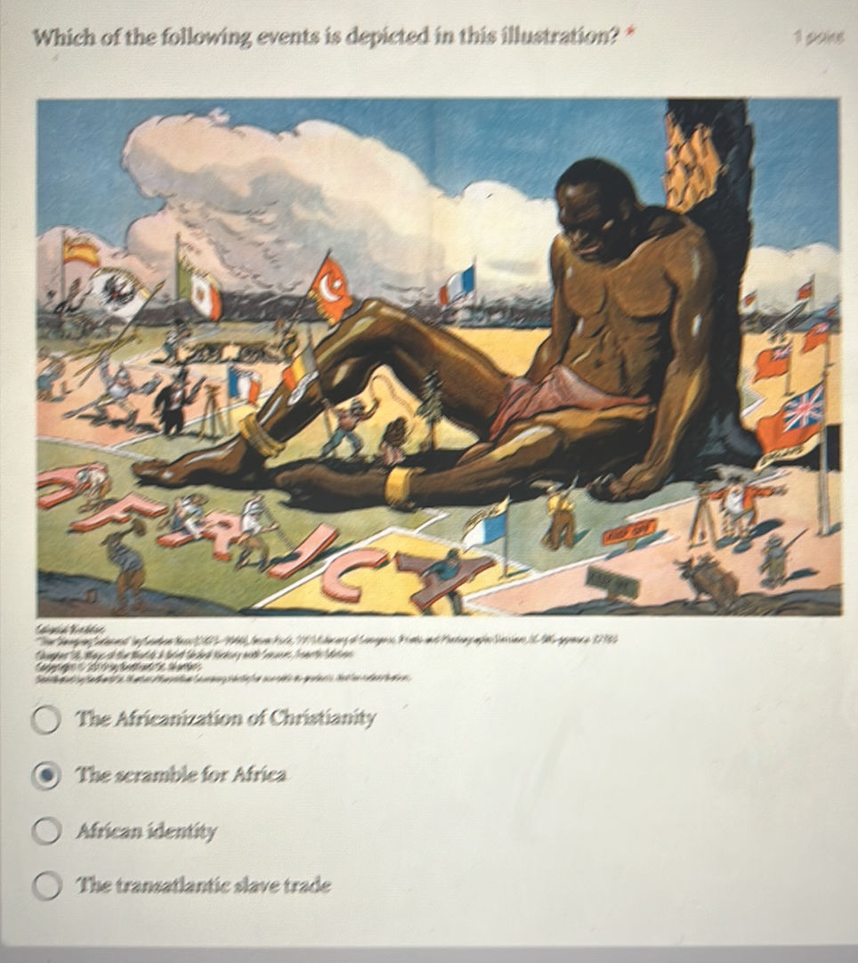 Which of the following events is depicted in | StudyX