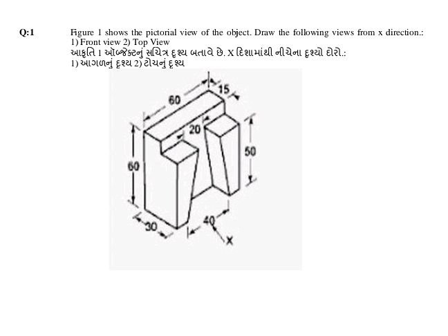 Q:1 Figure 1 shows the pictorial view of the | StudyX