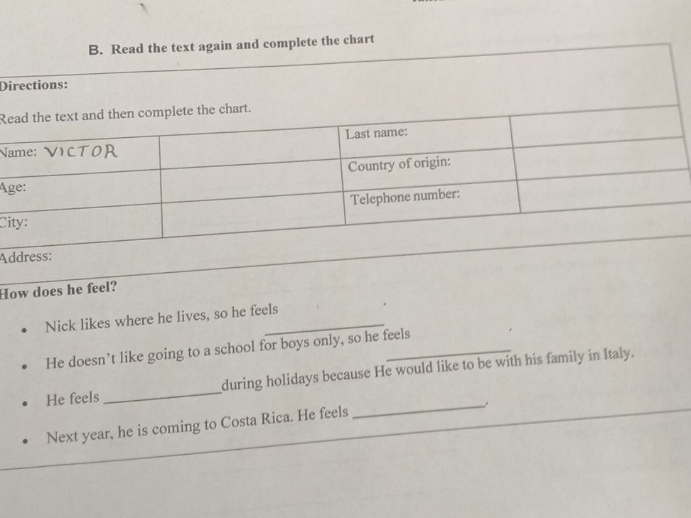 B. Read the text again and complete the