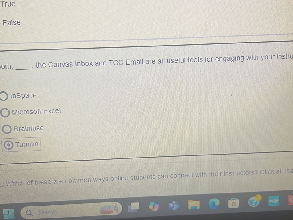 om, , the Canvas Inbox and TCC Email are all