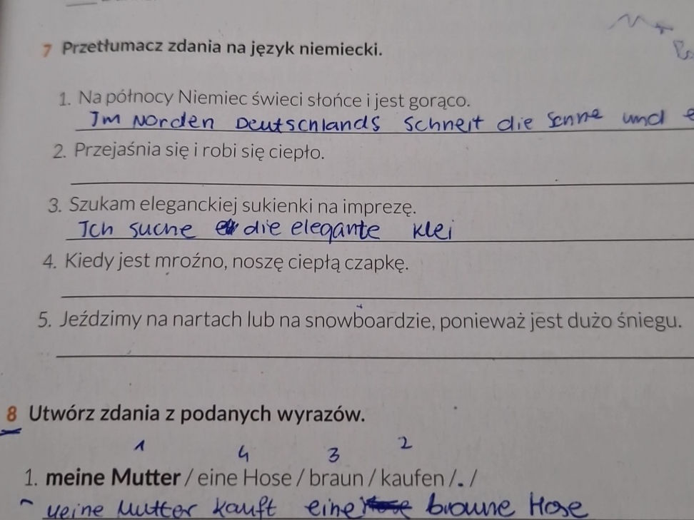 Przetłumacz Zdania Na Język Niemiecki Bardzo Się Cieszę Z Nagrody