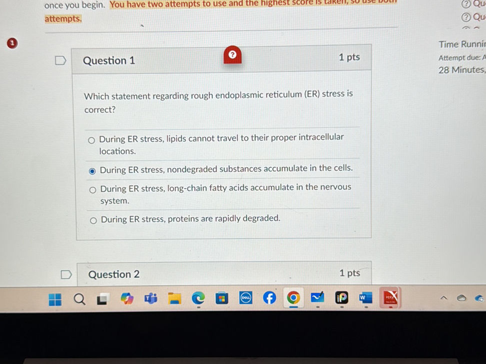 Question 1 Which statement regarding rough | StudyX