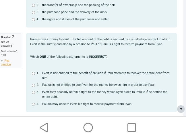 2. the transfer of ownership and the passing | StudyX