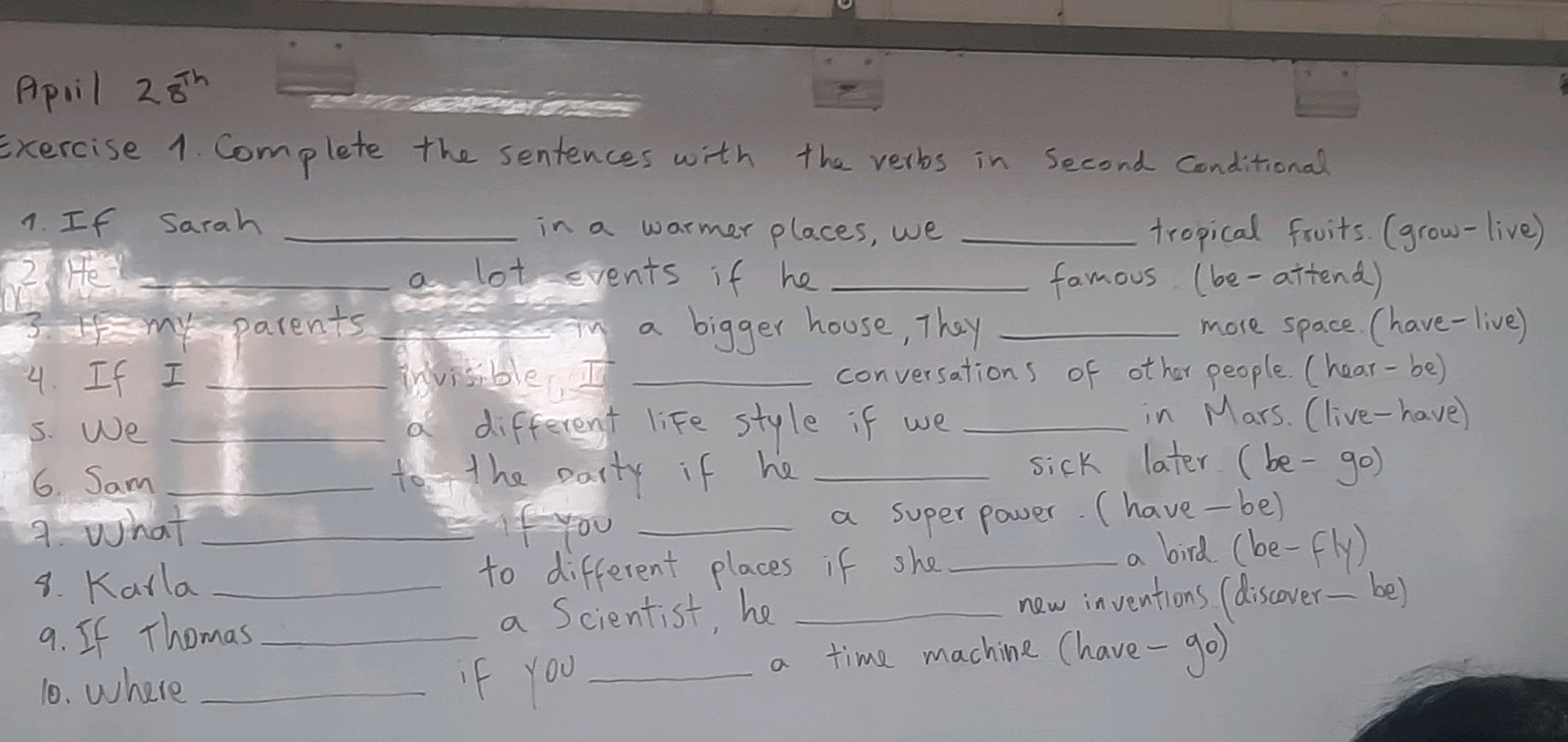 Exercise 1. Complete the sentences with the | StudyX