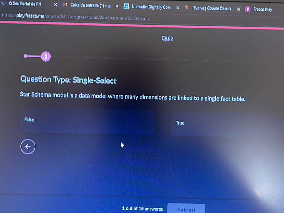 Question Type: Single-Select Star Schema | StudyX
