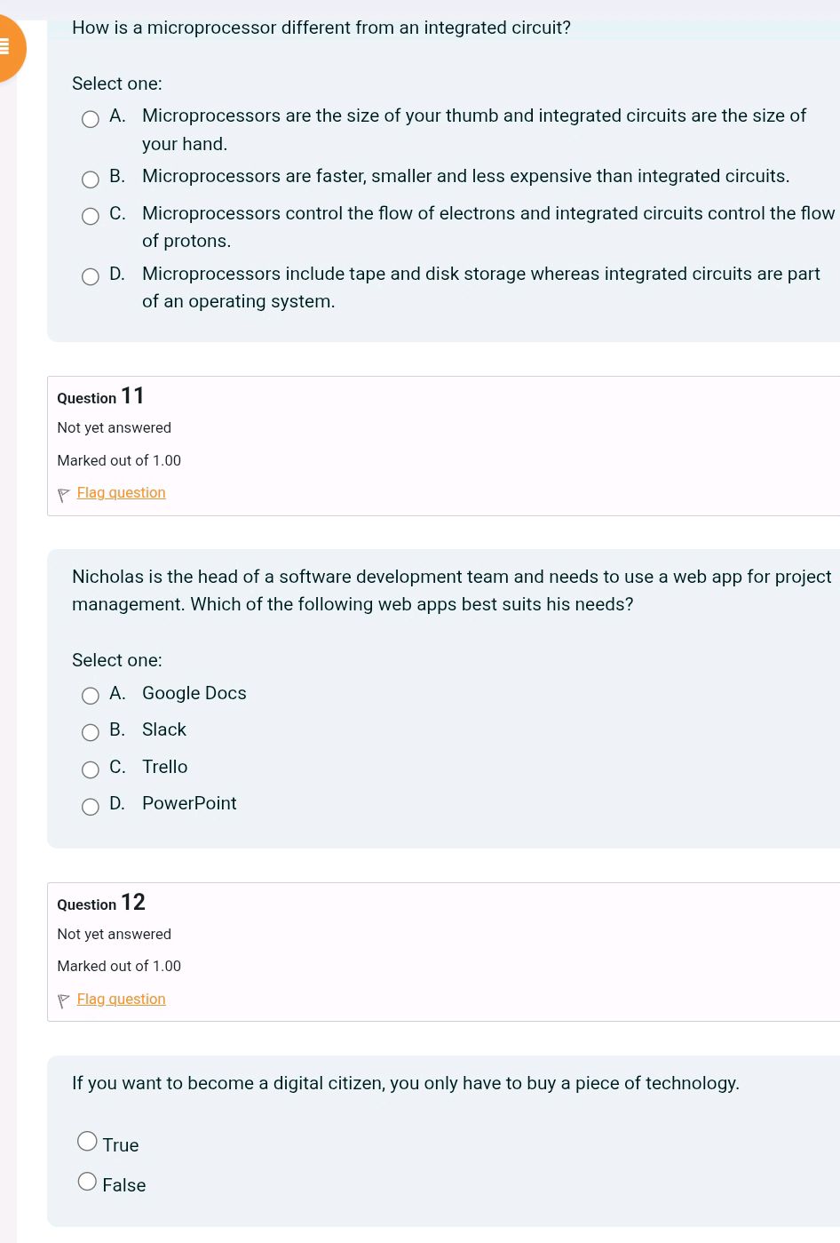 How is a microprocessor different from an | StudyX