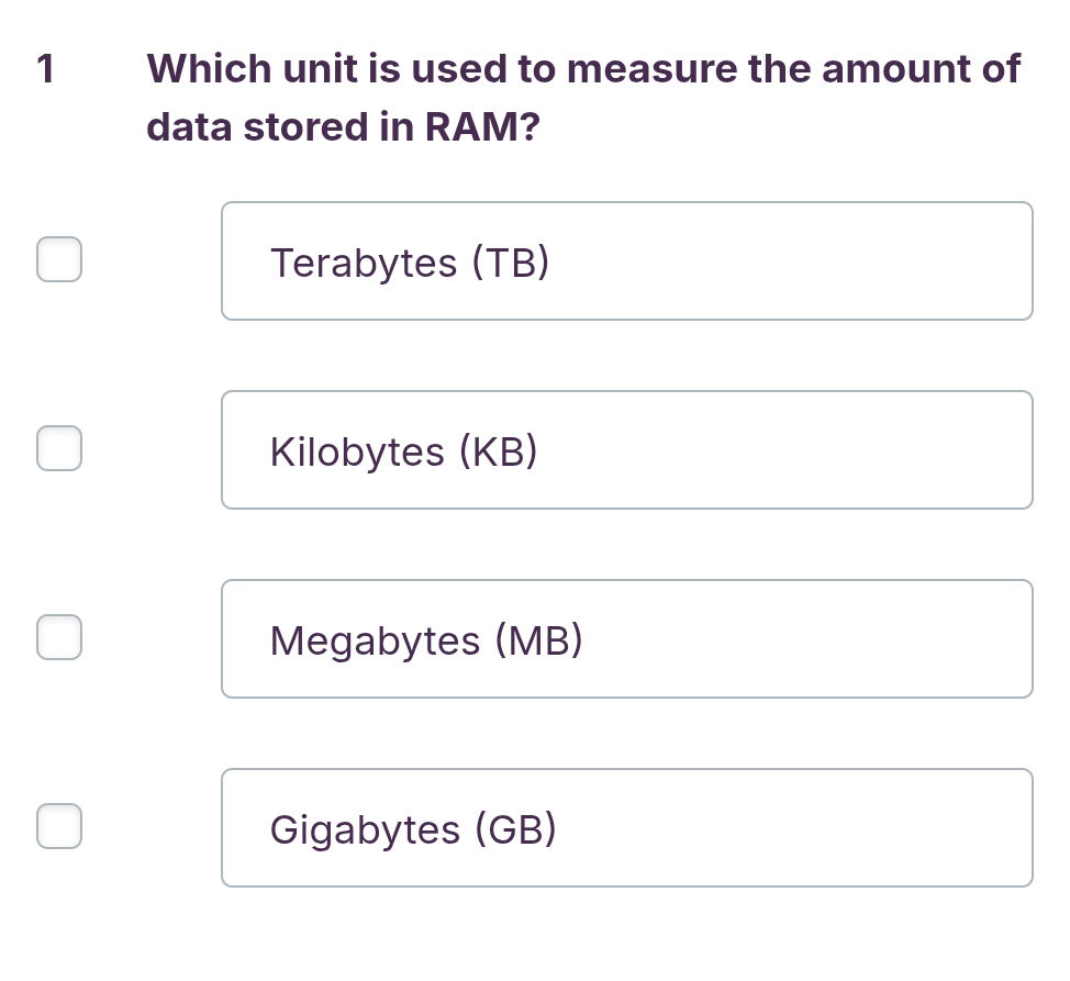 Which unit is used to measure the amount of | StudyX