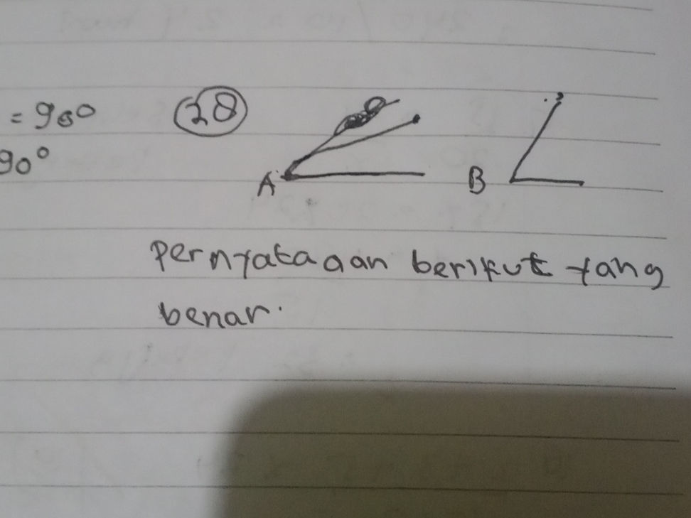 Geometri: Sudut dan Pernyataan yang Benar | StudyX