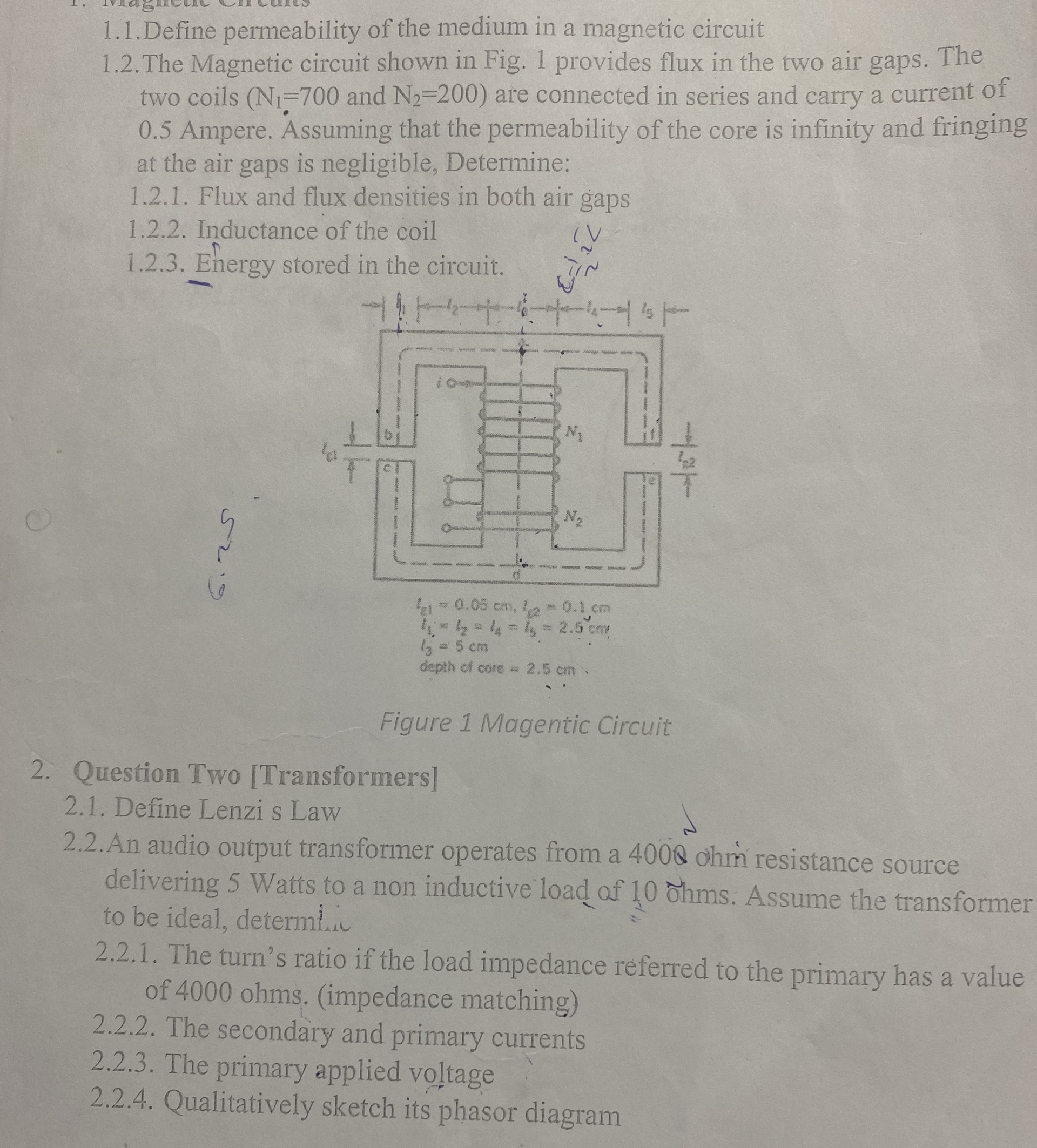 1.1. Define permeability of the medium in a | StudyX