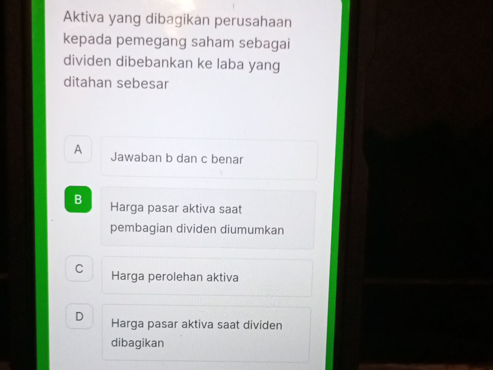 Aktiva yang dibagikan perusahaan kepada StudyX