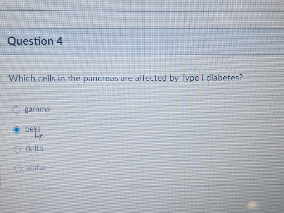 Which cells in the pancreas are affected by | StudyX