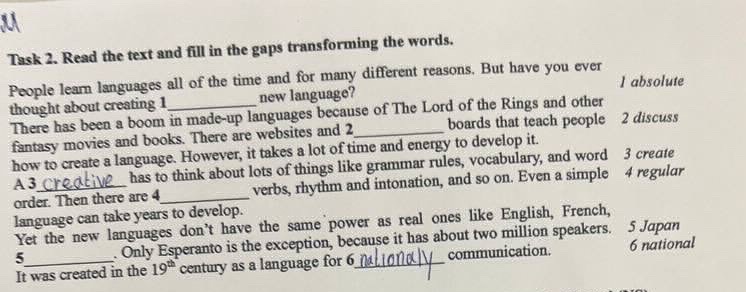 Task 2. Read the text and fill in the gaps | StudyX
