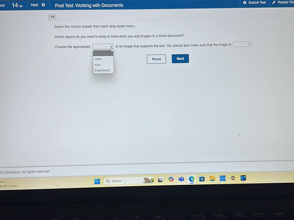 Select the correct answer from each | StudyX