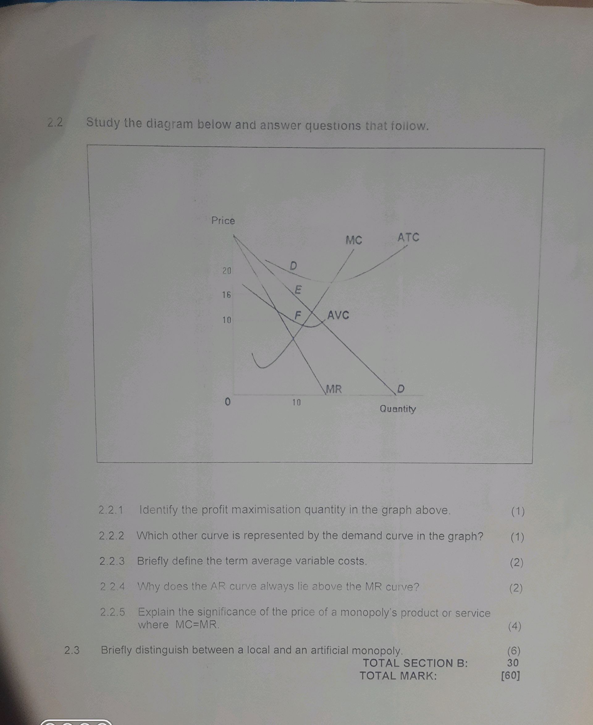 2.2 Study the diagram below and answer | StudyX