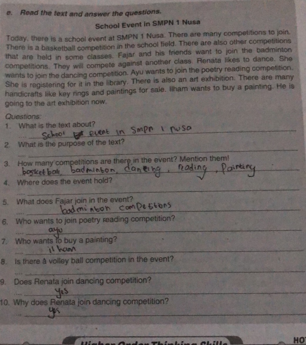 Read the text and answer the questions. | StudyX
