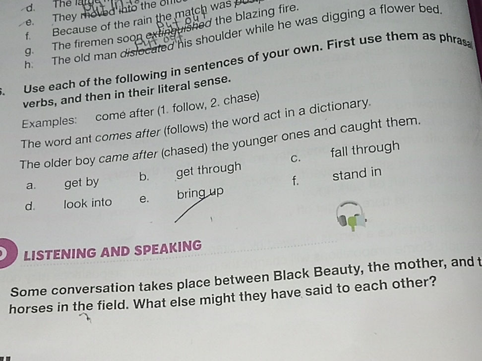 Use each of the following in sentences of | StudyX