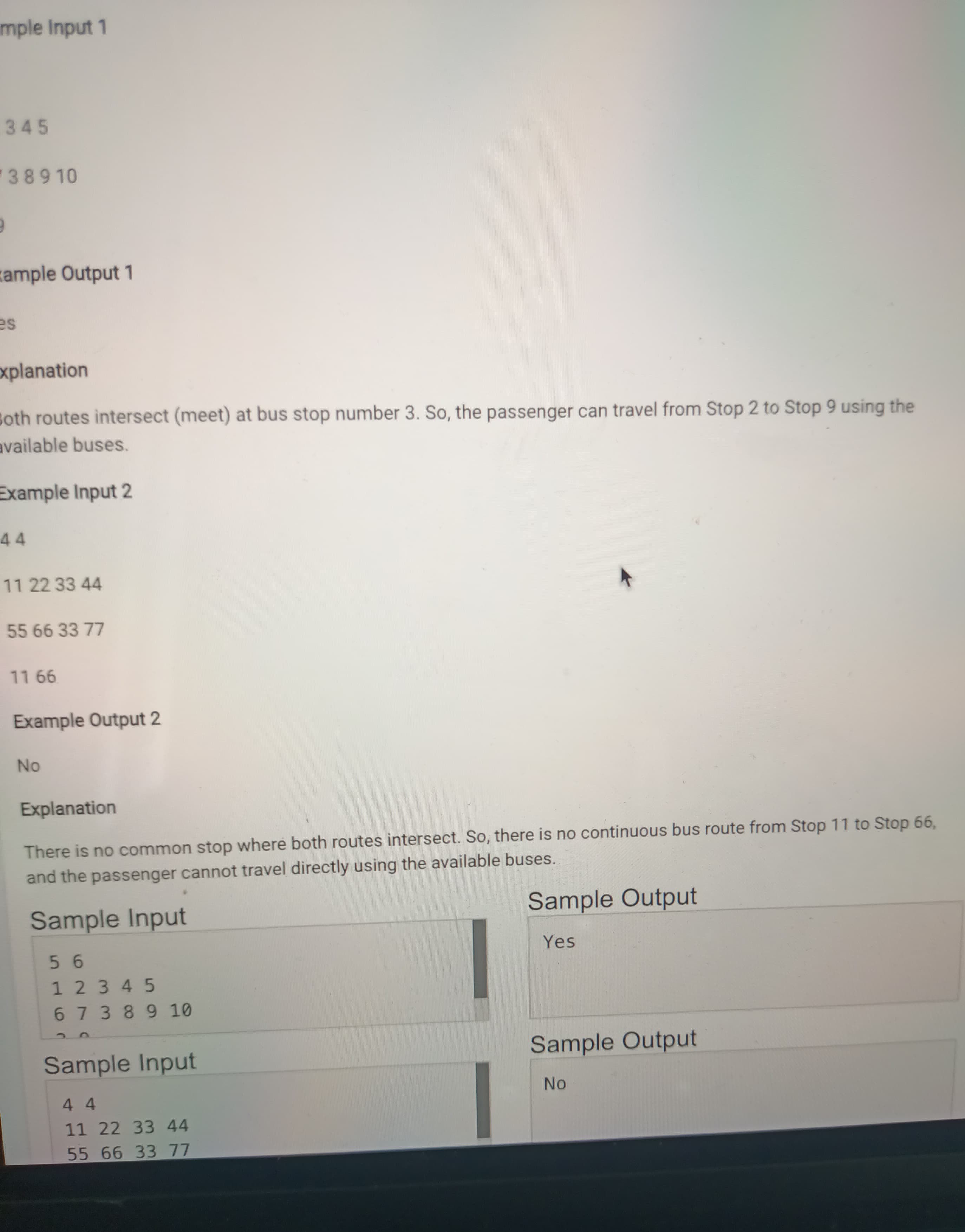 Sample Input 5 6 1 2 3 4 5 6 7 3 8 9 10 | StudyX