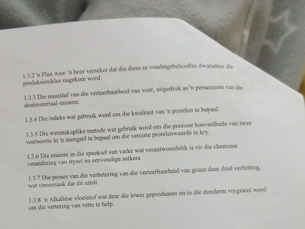 Dunderm 1.3.2 'n Plan waar 'n boer verseker dat die | StudyX