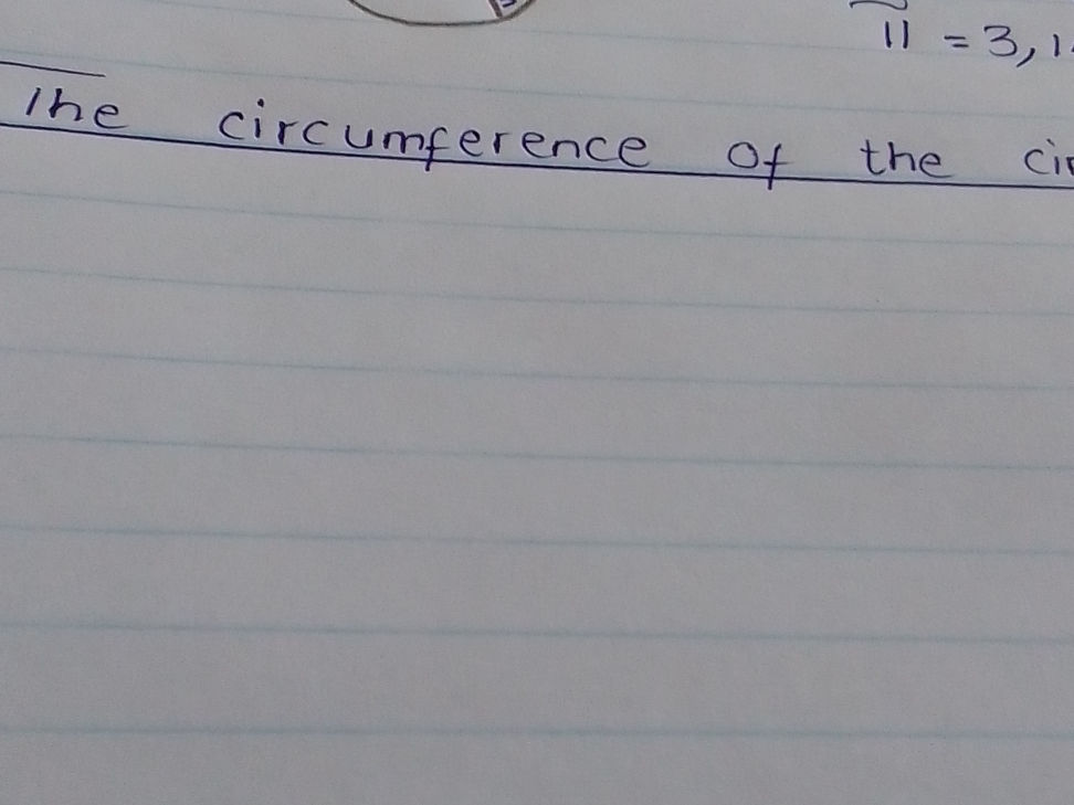 Circumference of a Circle